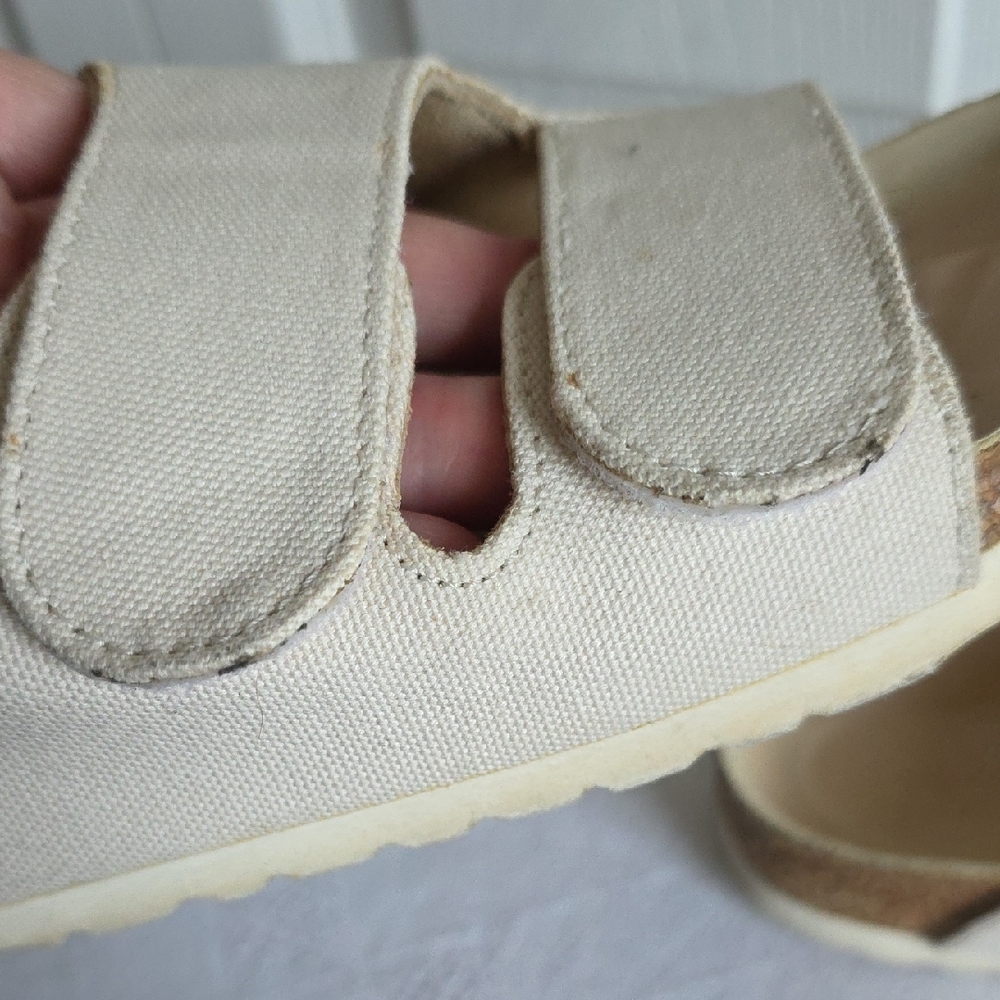Birkenstock Toogood Forager Canvas Cream Women's Sandals Size 37 - Picture 6 of 17